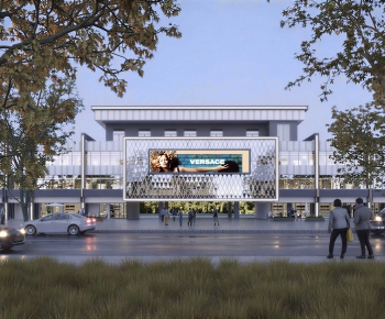 Modern Commercial Street-ID:672477015