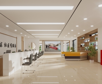 New Chinese Style Office Reception Desk-ID:637806891