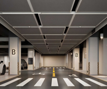Modern Underground Parking Lot-ID:285598041