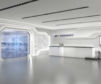 Modern Office Reception Desk-ID:618824968