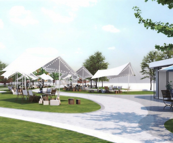 Modern Park Landscape-ID:615395073