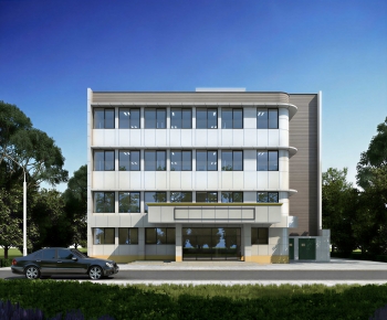 Modern Appearance Of Commercial Building-ID:910017018