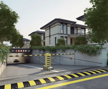 Modern Underground Parking Lot-ID:146502023