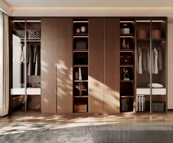 Modern Clothes Storage Area-ID:620516069