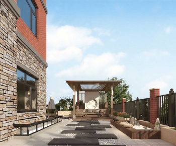 New Chinese Style Courtyard/landscape-ID:758070912