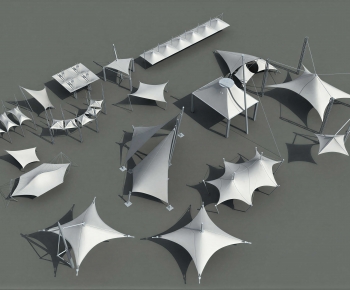 Modern Sunshade/Canopy/Tensioning Film-ID:507241966