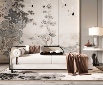 New Chinese Style A Sofa For Two-ID:800983919