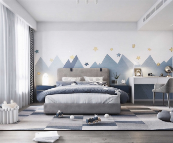 Modern Boy's Room And Son's Room-ID:607645991