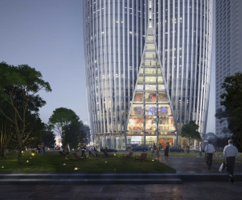 Modern Appearance Of Commercial Building-ID:155270163