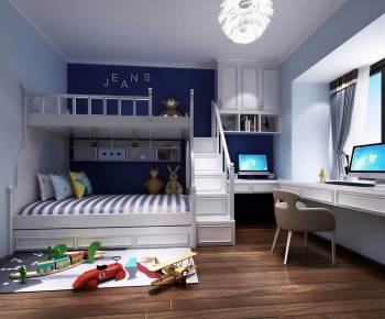 Modern Boy's Room And Son's Room-ID:986340098