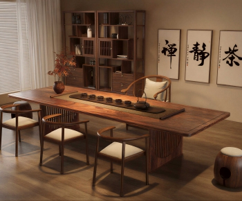 New Chinese Style Tea Tables And Chairs-ID:292097093