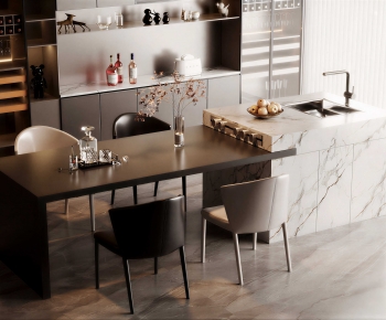 Modern Dining Table And Chairs-ID:858033908