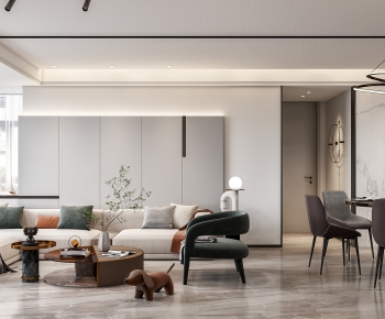Modern A Living Room-ID:876660111