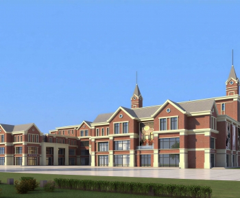 European Style Appearance Of Commercial Building-ID:928466082