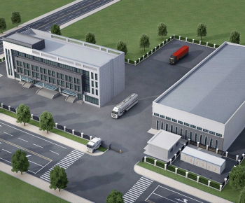 Modern Industrial Building-ID:391153107