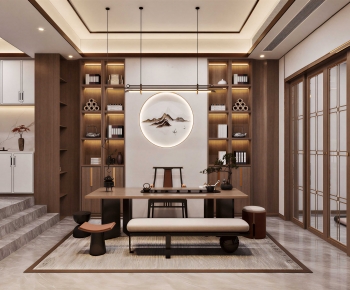 New Chinese Style Tea House-ID:961299909