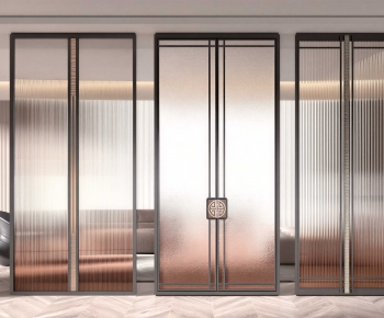 Modern Glass Screen Partition-ID:428136115