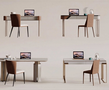 Modern Computer Desk And Chair-ID:902030945
