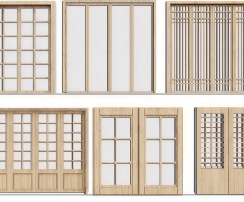 New Chinese Style Sliding Door-ID:350920927
