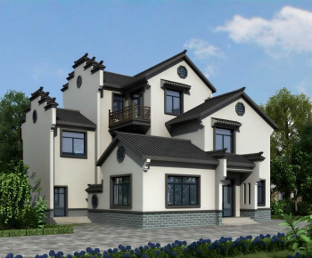 New Chinese Style Detached Villa-ID:649233108