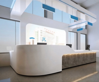 Modern Office Reception Desk-ID:956619025