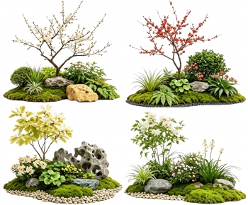New Chinese Style Plant Landscaping-ID:582434897