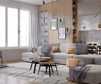 Modern A Living Room-ID:725513942