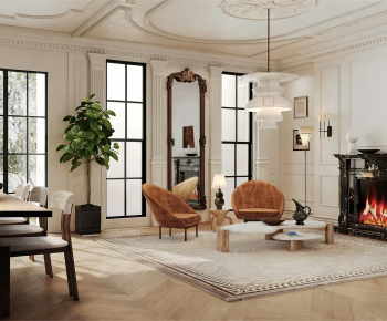 French Style A Living Room-ID:917029462