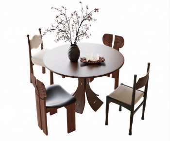 French Style Dining Table And Chairs-ID:144785885