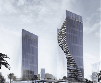 Modern Appearance Of Commercial Building-ID:323723085
