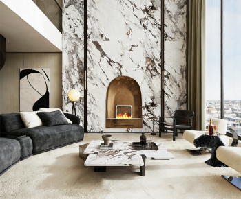 Modern A Living Room-ID:359802018