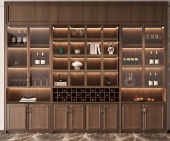 New Chinese Style Wine Cabinet-ID:871165046