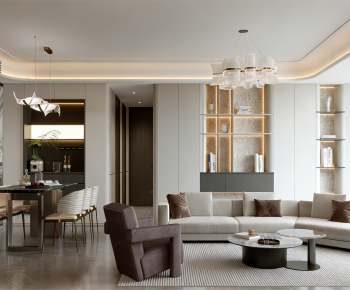 Modern A Living Room-ID:491857055
