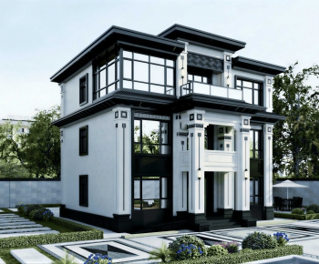 New Chinese Style Detached Villa-ID:754612923