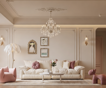 French Style A Living Room-ID:851696018
