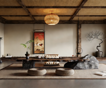 Wabi-sabi Style Tea House-ID:865605129