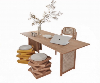 Modern Computer Desk And Chair-ID:970185047