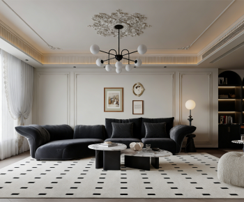French Style A Living Room-ID:100469616
