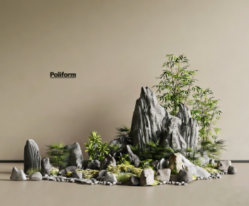 New Chinese Style Plant Landscaping-ID:738862042