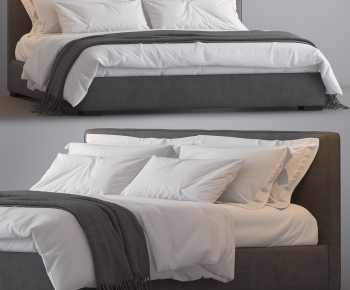 Modern Double Bed-ID:575867891