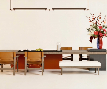 Modern Dining Table And Chairs-ID:380224941