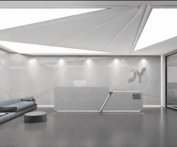 Modern Office Reception Desk-ID:790071013