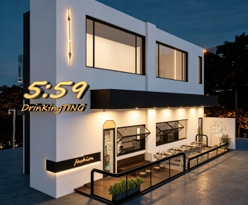 Modern Facade Element-ID:791671998