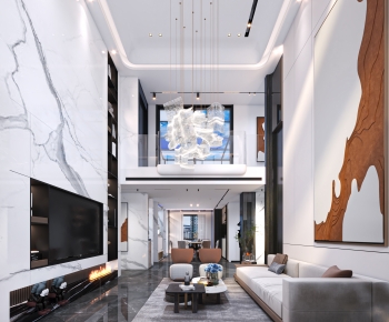 Modern A Living Room-ID:492854124