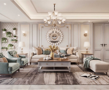 Simple European Style Bedroom-ID:238996982