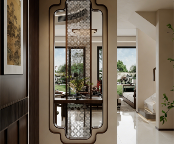 New Chinese Style Hallway-ID:553272017
