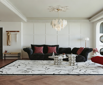 French Style A Living Room-ID:494878056