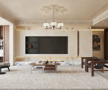 French Style A Living Room-ID:827097894