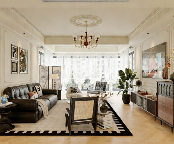 French Style A Living Room-ID:763187896