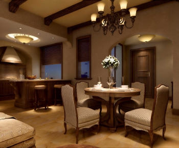 European Style Dining Room-ID:646572117